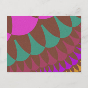 Roze en Bourgogne Briefkaart