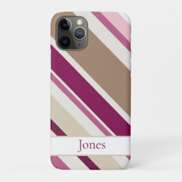 Roze en bruin iPhone 11 pro hoesje