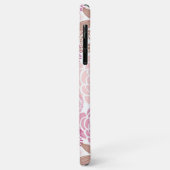 Roze en bruin Floral Pattern Case-Mate iPhone Case (Achterkant/links)