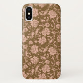 Roze en bruin Floral Pattern Case-Mate iPhone Case (Achterkant)