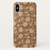 Roze en bruin Floral Pattern