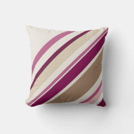 Roze en bruin kussen
