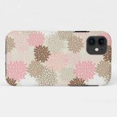 Roze en bruine maanpatroon Case-Mate iPhone case (Achterkant (horizontaal))