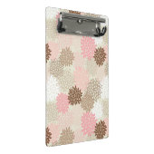 Roze en bruine maanpatroon mini klembord (Schuin)