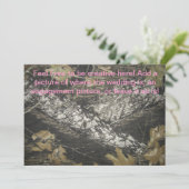Roze en Camo Uitnodiging (Staand voorkant)