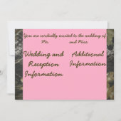 Roze en Camo Uitnodiging (Achterkant)