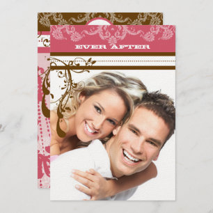 Roze en chocolade bruine  luchters kaart