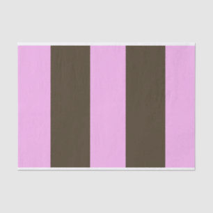 Roze en chocolade bruine strepen van STaylor Tissuepapier