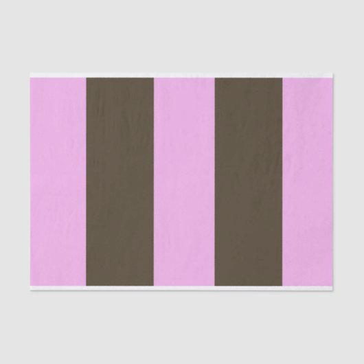 Roze en chocolade bruine strepen van STaylor Tissuepapier (Voorkant)