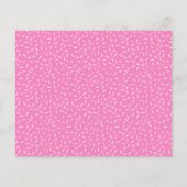 Roze en chocolade Donuts Baby shower Uitnodiging (Achterkant)