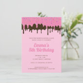 Roze en chocolade ijs vanaf de geboorte in kaart (Staand voorkant)