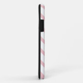 Roze en chocoladebruine monogram Case-Mate iPhone case (Achterkant/rechts)