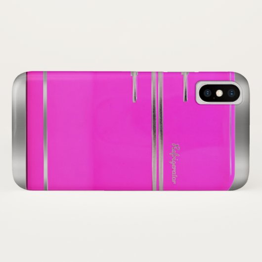 Roze en chroom koelkast kitschy schattig Case-Mate iPhone case (Achterkant (horizontaal))