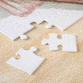 Roze en Cream Seashell Legpuzzel (Zijkant)