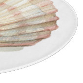 Roze en Cream Seashell Snijplank (Hoek)