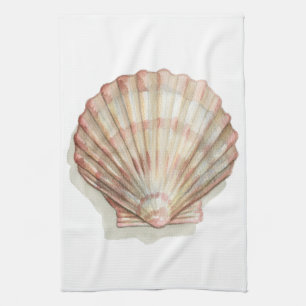 Roze en Cream Seashell Theedoek