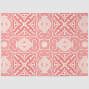 Roze en crème kleur art deco decoupage papier