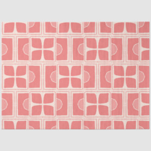 Roze en crème kleur art deco decoupage papier