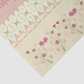 Roze en crème tissuepapier (Detail)