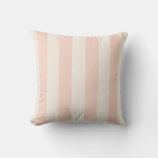 Roze en Crème Vette Streep Kussen