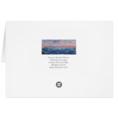 Roze en donkerblauwe Waterverf landschapshorizon (Achterkant Horizontaal)