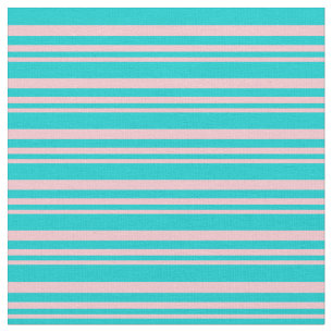 Roze en donkerbruine turquoise gekleurde lijnen stof