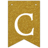 Roze en Faux Gold Felicitaties Banner (Eerste vlag)