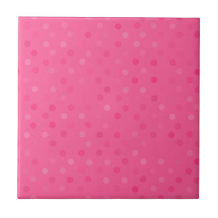 roze en fransroze polka stippen tegeltje