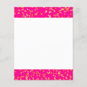 Roze en geel Document Blad (Achterkant)