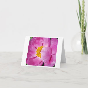 Roze en geel Floral Notitiekaartje