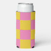 Roze en geel gebarsten patroon (Seltzer Voorkant)