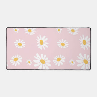 Roze en Geel Retro Daisy Bureaumat