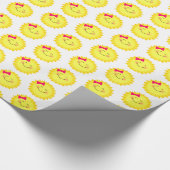 Roze en Geel Sunshine Pattern Cadeaupapier (Hoek)