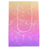 Roze en geel water reflectie medium cadeauzakje (Achterkant)