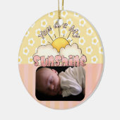 Roze en Geel Zonnezuur Ornament (Links)