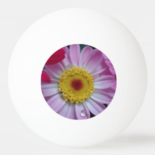 Roze en gele bloem pingpongballen
