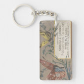 Roze en gele Butterflies Ephemera Sleutelhanger (Voorkant)