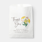 Roze en Gele Floral Aangepast Dank u Bedankzakje (Voorkant)