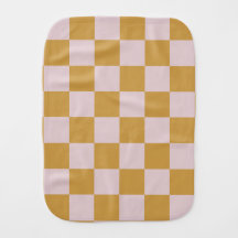 Roze en Gele Geruite Patroon