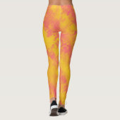 Roze en gele kleurstof leggings (Achterkant)