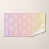 Roze en gele Lotus Fade Bad Handdoek (Handdoek)