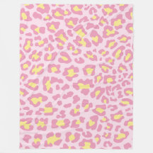 Roze en gele luipaard print