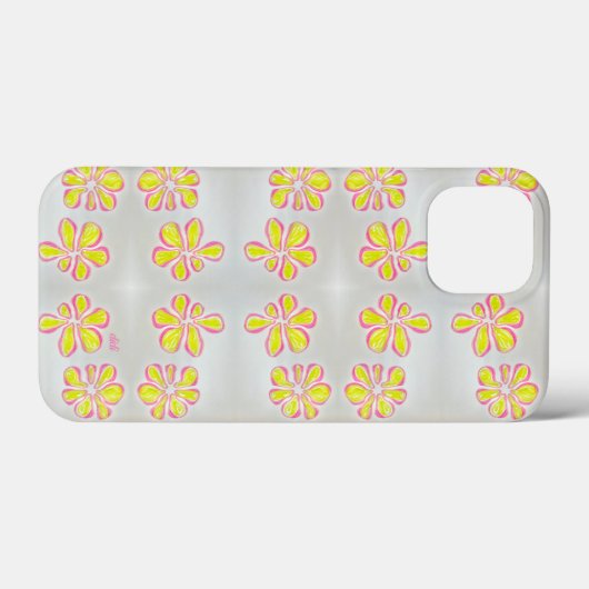 Roze en gele maaltijd Case-Mate iPhone case (Achterkant (horizontaal))