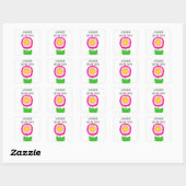 Roze en gele Motivatie Sticker (Vel)