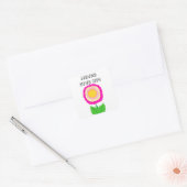 Roze en gele Motivatie Sticker (Envelop)