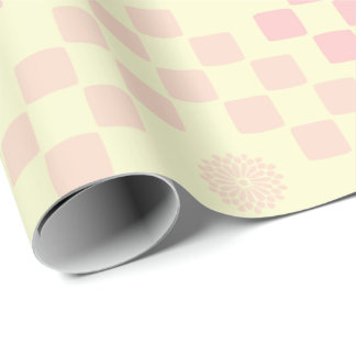 Roze en Gele Pastel Cadeaupapier