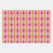 Roze en gele plankvoering of ladevoering inpakpapier vel (Voorkant 3)