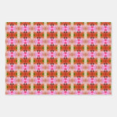 Roze en gele plankvoering of ladevoering inpakpapier vel (Voorkant 2)
