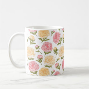 Roze en gele pony's Schets Koffiemok