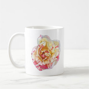 Roze en Gele Rose Mok